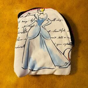 Princess Cinderella Clutch Purse Carrying Case Makeup Cosmetic Bag
